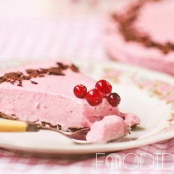 Рецепт Творожного чизкейка с клюквой