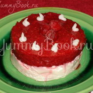 Рецепт Ванильного Чизкейка-Лайта с ягодой