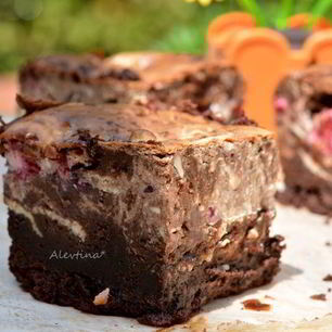 Рецепт Ягодного брауни чизкейк