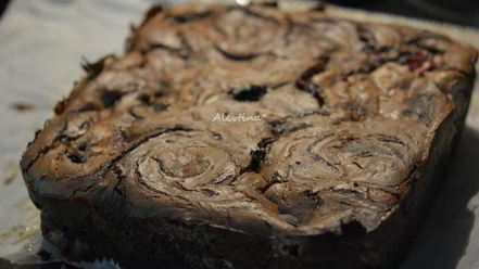 Рецепт ягодного брауни чизкейк