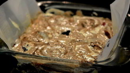 Рецепт ягодного брауни чизкейк