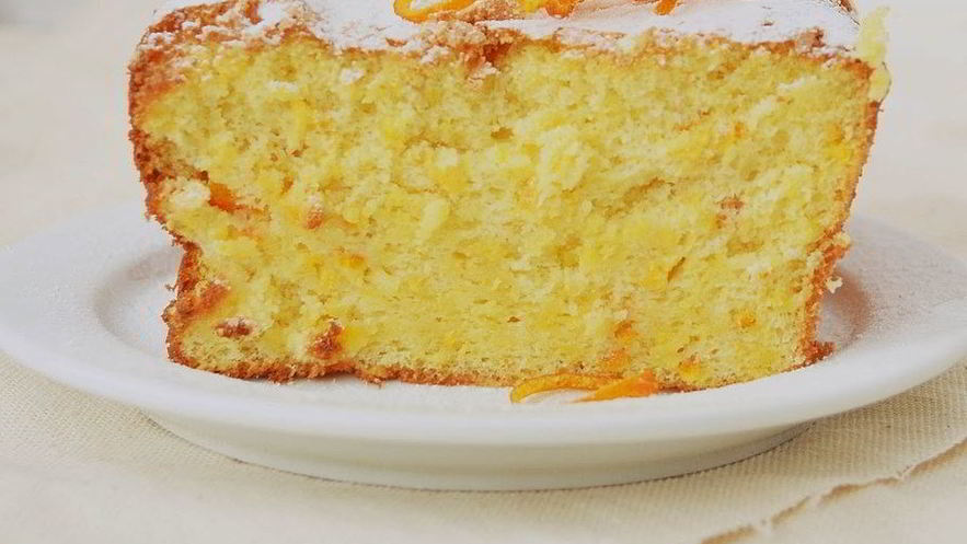 Рецепт апельсинового кекса с изюмом