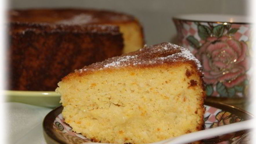 Рецепт апельсинового кекса с миндальной мукой