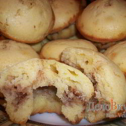 Рецепт Бисквитных кексов с яблоками и корицей