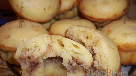 Рецепт Бисквитных кексов с яблоками и корицей