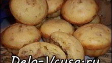 Рецепт бисквитных кексов с яблоками и корицей