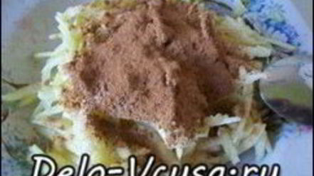 Рецепт бисквитных кексов с яблоками и корицей