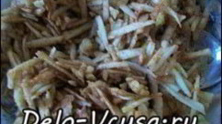 Рецепт бисквитных кексов с яблоками и корицей