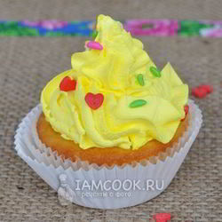 Рецепт Капкейков с кремом