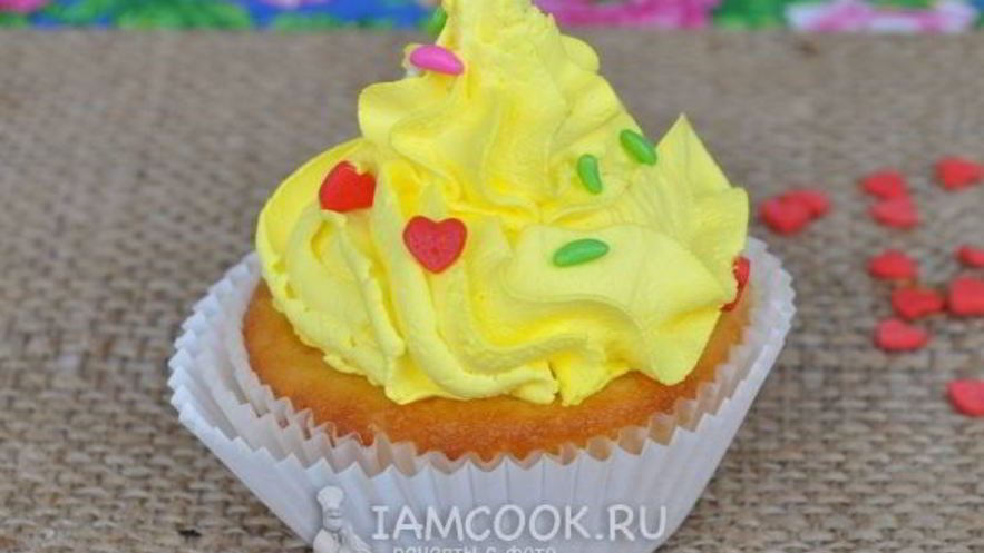 Рецепт капкейков с кремом