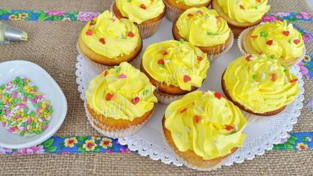 Рецепт капкейков с кремом
