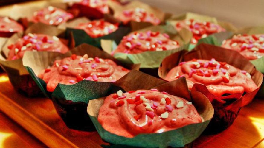 Рецепт капкейков валентинки