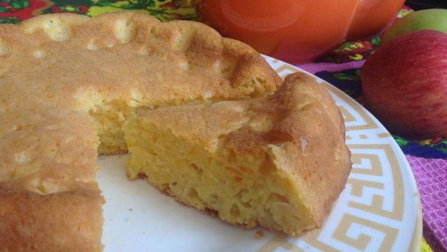 Рецепт кекса морковно-яблочный
