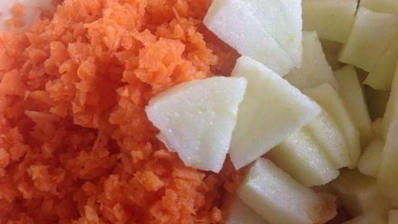 Рецепт кекса морковно-яблочный