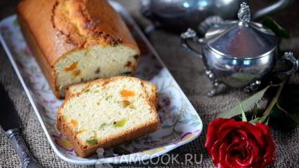 Рецепт Кекса с изюмом и цукатами
