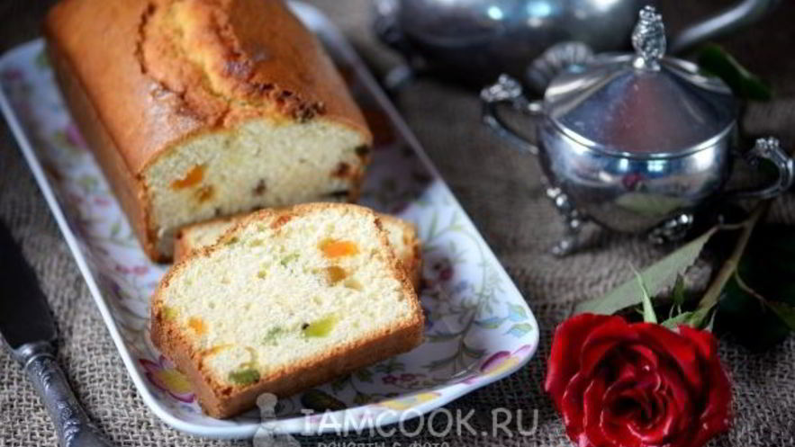 Рецепт кекса с изюмом и цукатами