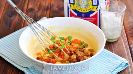 Рецепт кекса с изюмом и цукатами