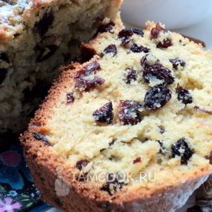 Рецепт Кекса с изюмом в духовке