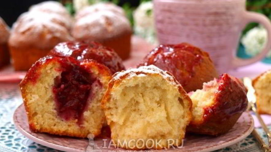 Рецепт кексов на молоке в силиконовых формочках