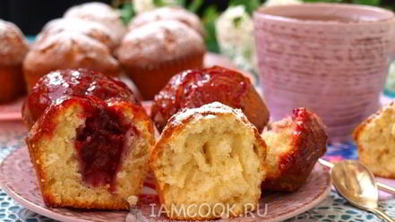 Рецепт кексов на молоке в силиконовых формочках