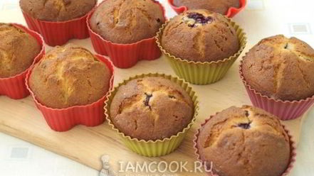 Рецепт кексов на молоке в силиконовых формочках