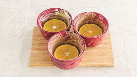 Рецепт кексов с карамелизованными апельсинами и миндалем