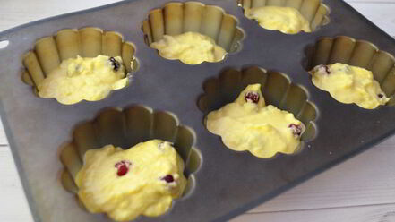 Рецепт кексов с клюквой