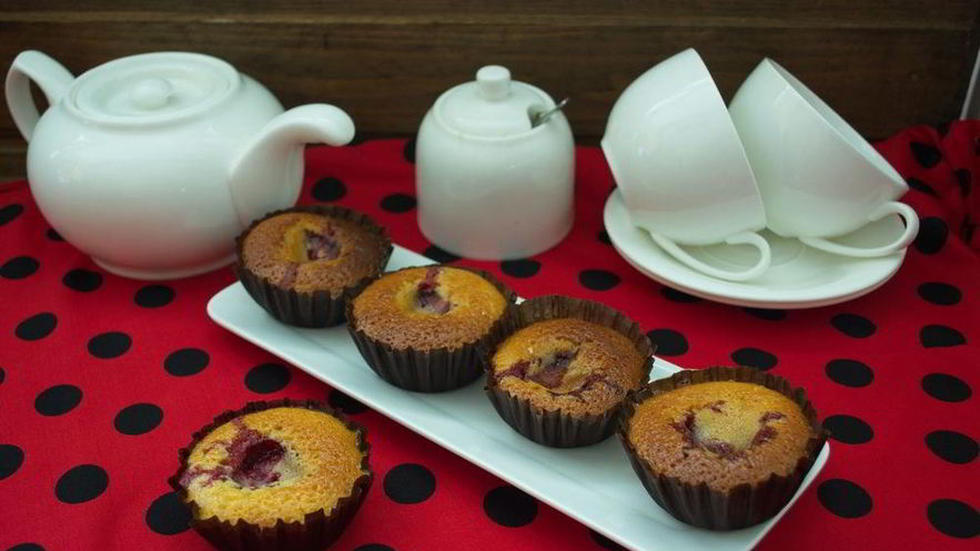 Рецепт клубничных кексов