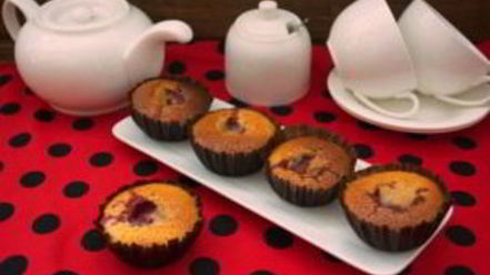 Рецепт клубничных кексов