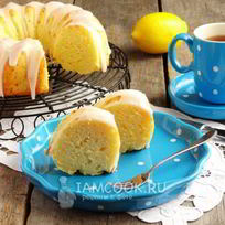 Лимонный кекс на кефире