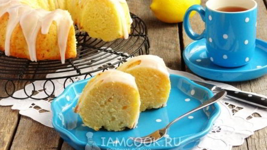 Рецепт лимонного кекса на кефире