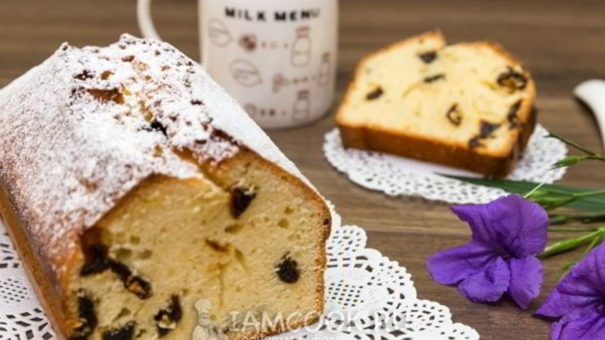 Рецепт лимонного кекса с черносливом