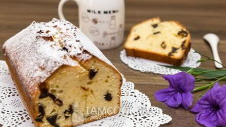 Рецепт лимонного кекса с черносливом