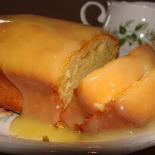 Рецепт Лимонного кекса с лимонным курдом