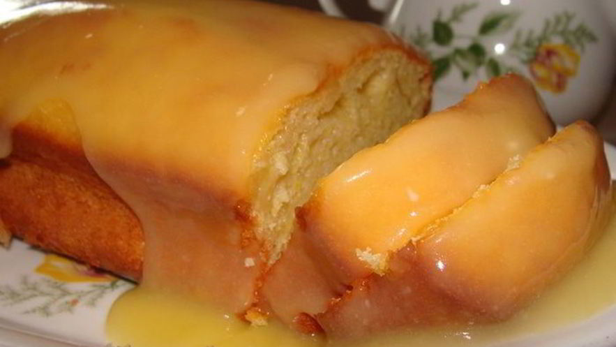 Рецепт лимонного кекса с лимонным курдом