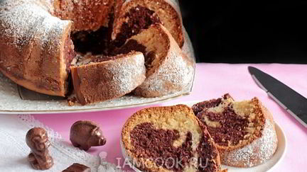 Рецепт Мраморного кекса на сливках