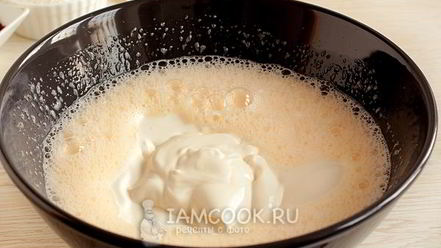 Рецепт мраморного кекса на сливках