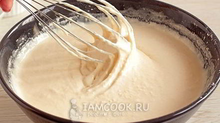 Рецепт мраморного кекса на сливках