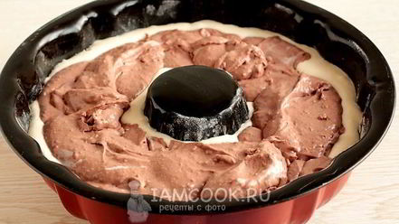 Рецепт мраморного кекса на сливках