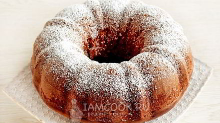 Рецепт мраморного кекса на сливках