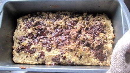 Рецепт овсяного кекса с бананами