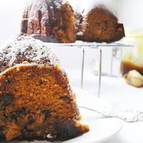 Пряный тыквенный кекс с орехами