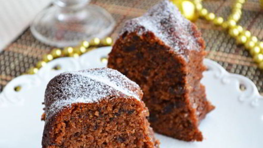 Рецепт рождественского сливового кекса с глинтвейном