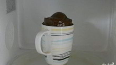 Рецепт шоколадного кекса в кружке