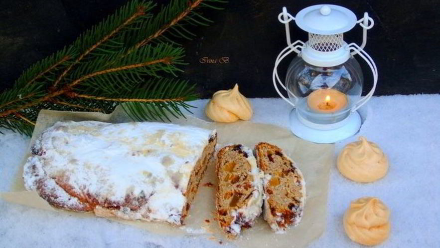 Рецепт цельнозернового штоллена на закваске