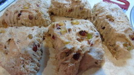 Рецепт цельнозернового штоллена на закваске