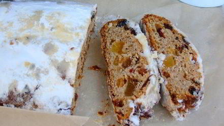 Рецепт цельнозернового штоллена на закваске