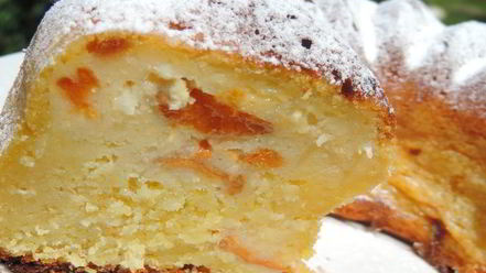 Рецепт творожно-кокосового кекс с абрикосами