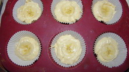 Рецепт творожных кексов с шоколадом и бананом