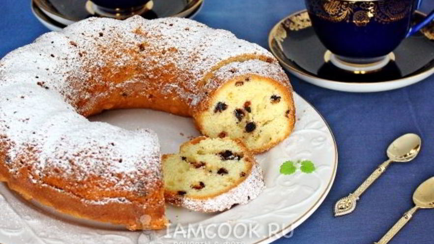 Рецепт ванильного кекса с шоколадными каплями